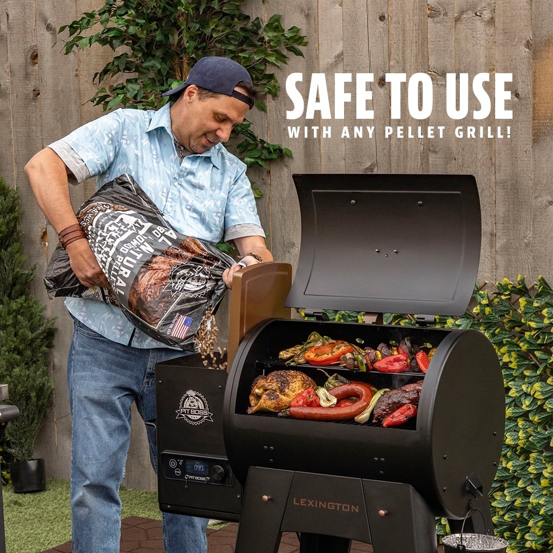 Pit Boss Hardwood BBQ Pellets Competition Blend 40 lb Bag All Natural, No Fees