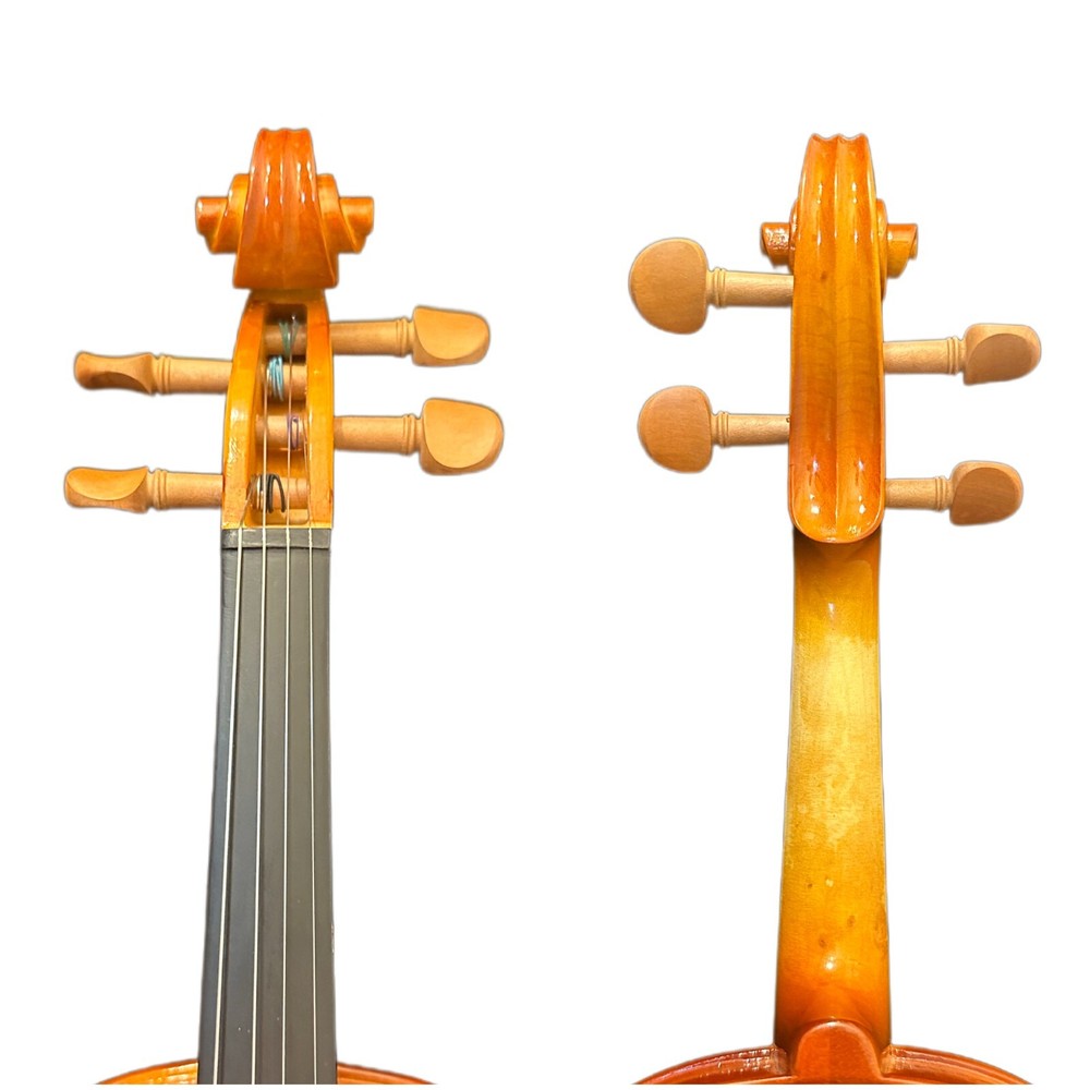 🎻 4/4 Solid Wood Beginner Violin Outfit – Spruce Top & Maple Back, Case & Bow