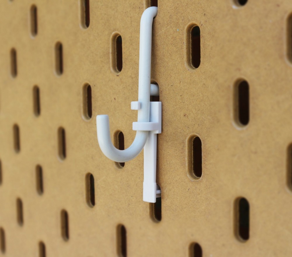 IKEA SKADIS Pegboard Hook Lock  Retainer Accessory "Holdilock" (10 pieces)