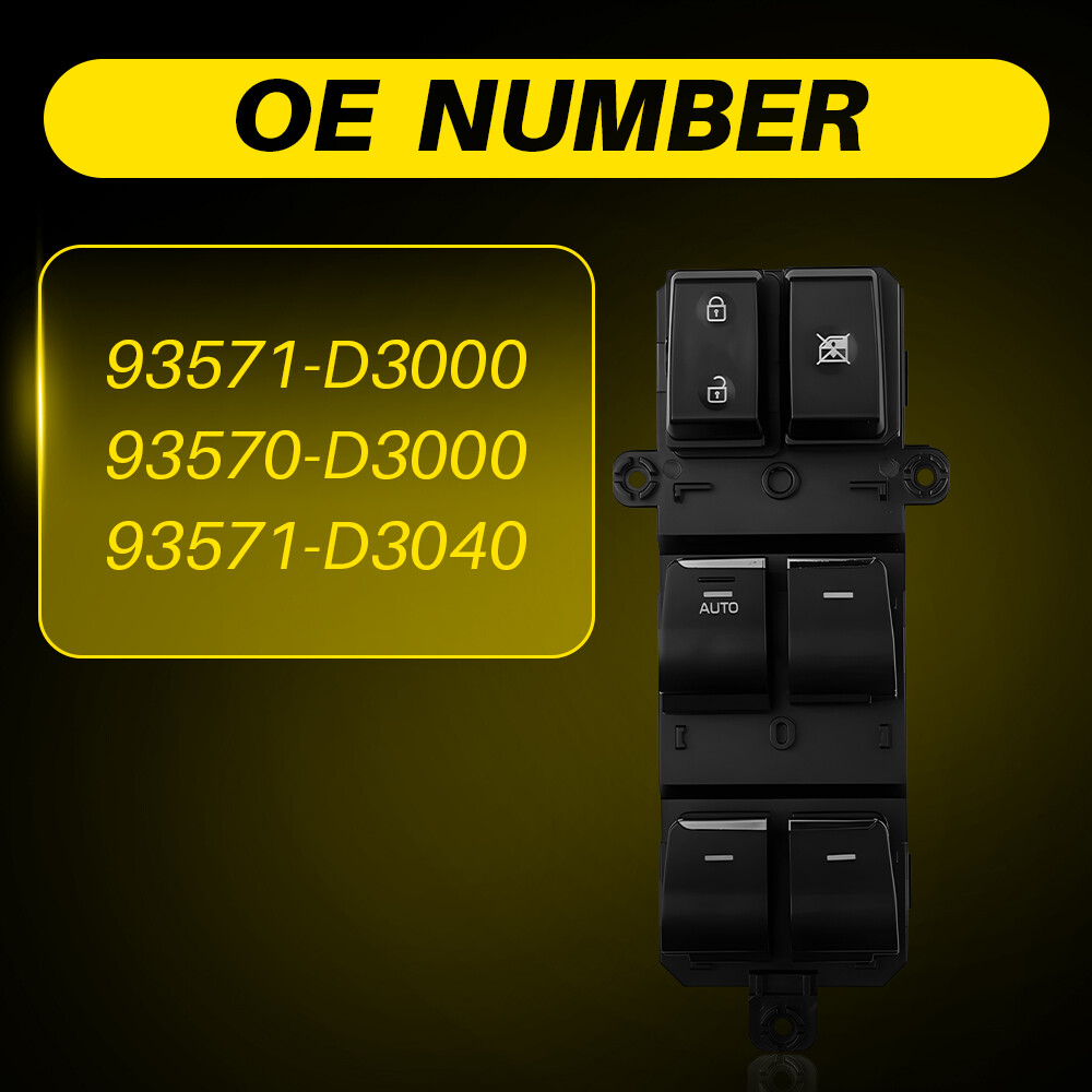 Master Power Window Control Switch Left Driver Side For 2016-2018 Hyundai Tucson