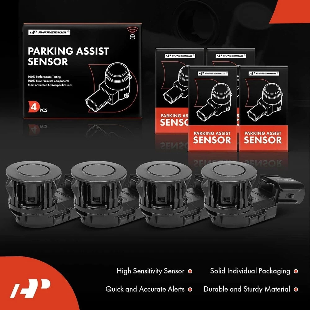 4-PC Reverse Backup Parking Assist Sensor Compatible with Select Toyota