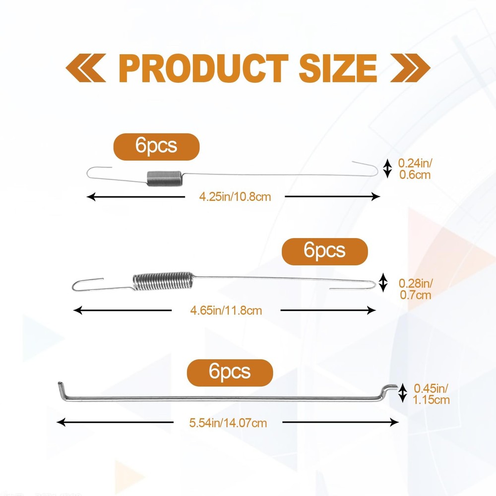 18 PCS Throttle Return Spring Linkage Kit, Carburetor Classification...