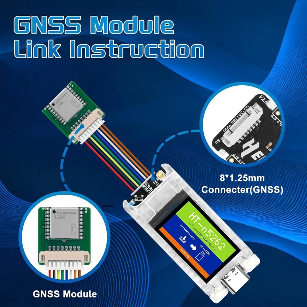 L76K GNSS GPS Module for ESP32 LoRa V4 Mesh Node T114, Antenna Tracker Receiver