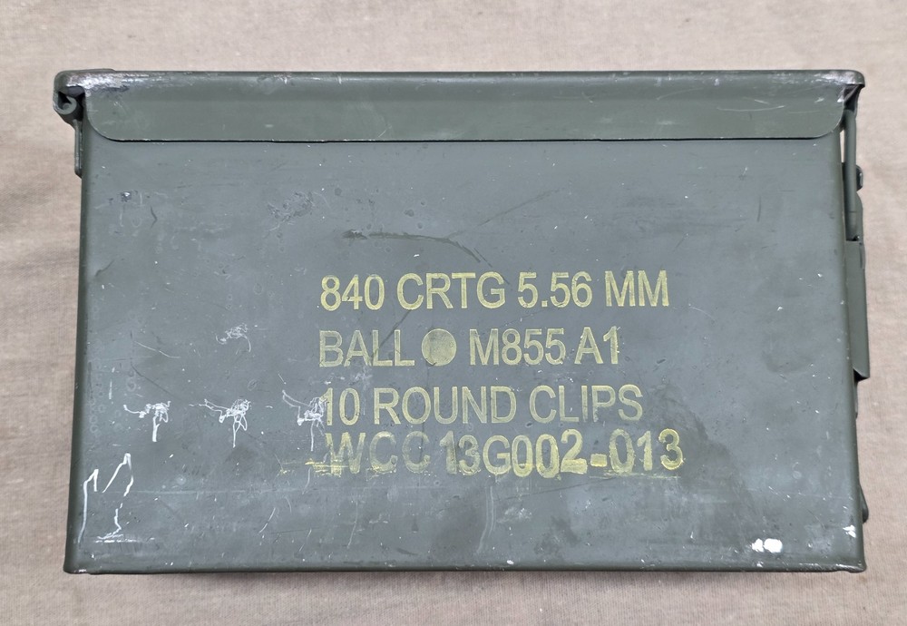 Original 50caliber Green Ammo Cans (Empty) Steel Solid **READ DESCRIPTION** USED