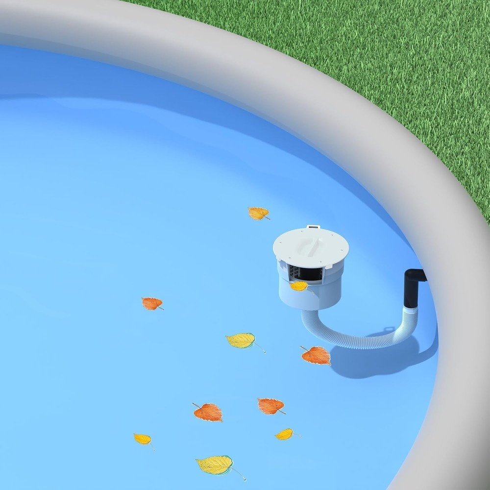 Effortless Surface Float Skimmer for Above Ground Pools – No Installation Needed