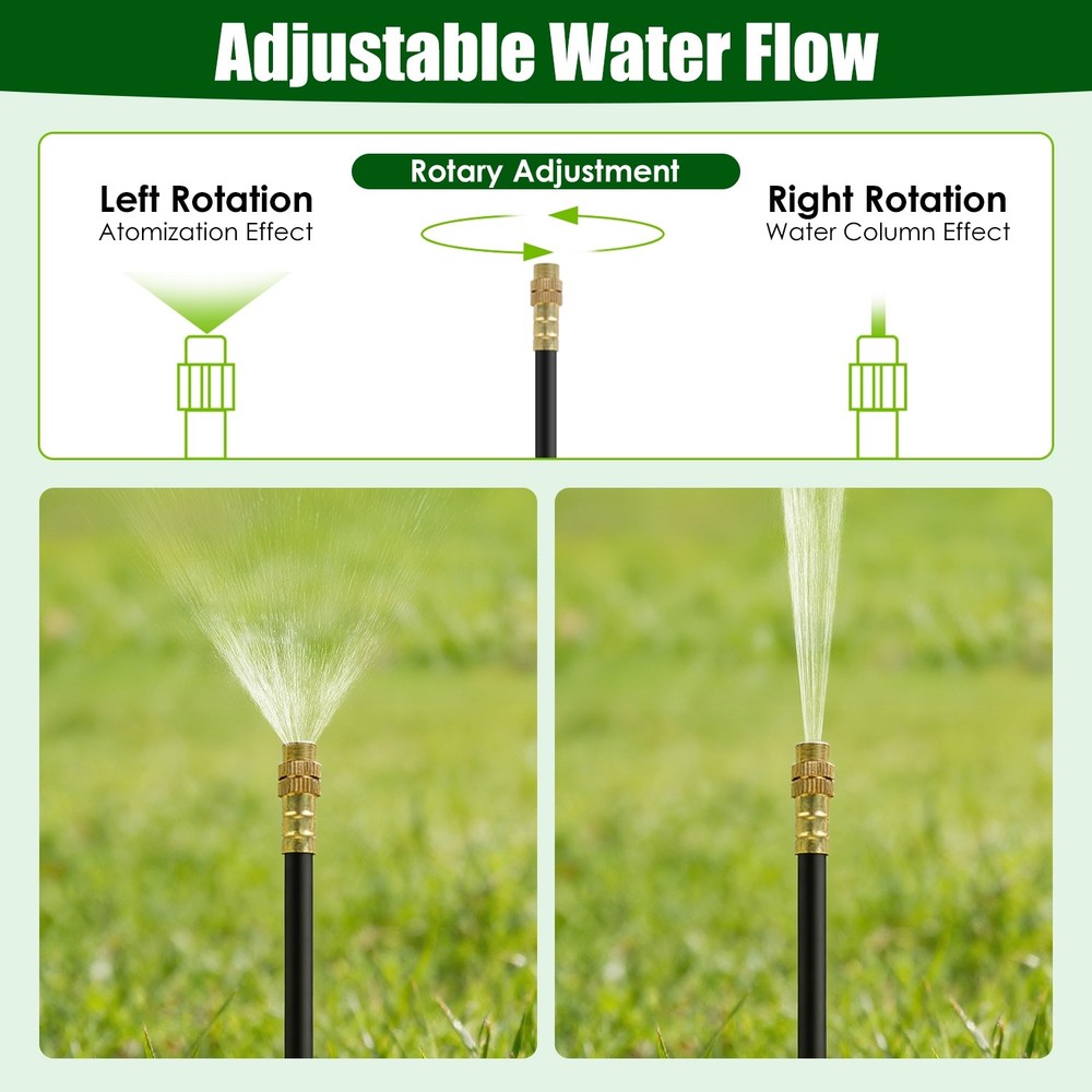 360° Automatic Watering Misting Kit Drip Irrigation System 5/16”Faucet Connector
