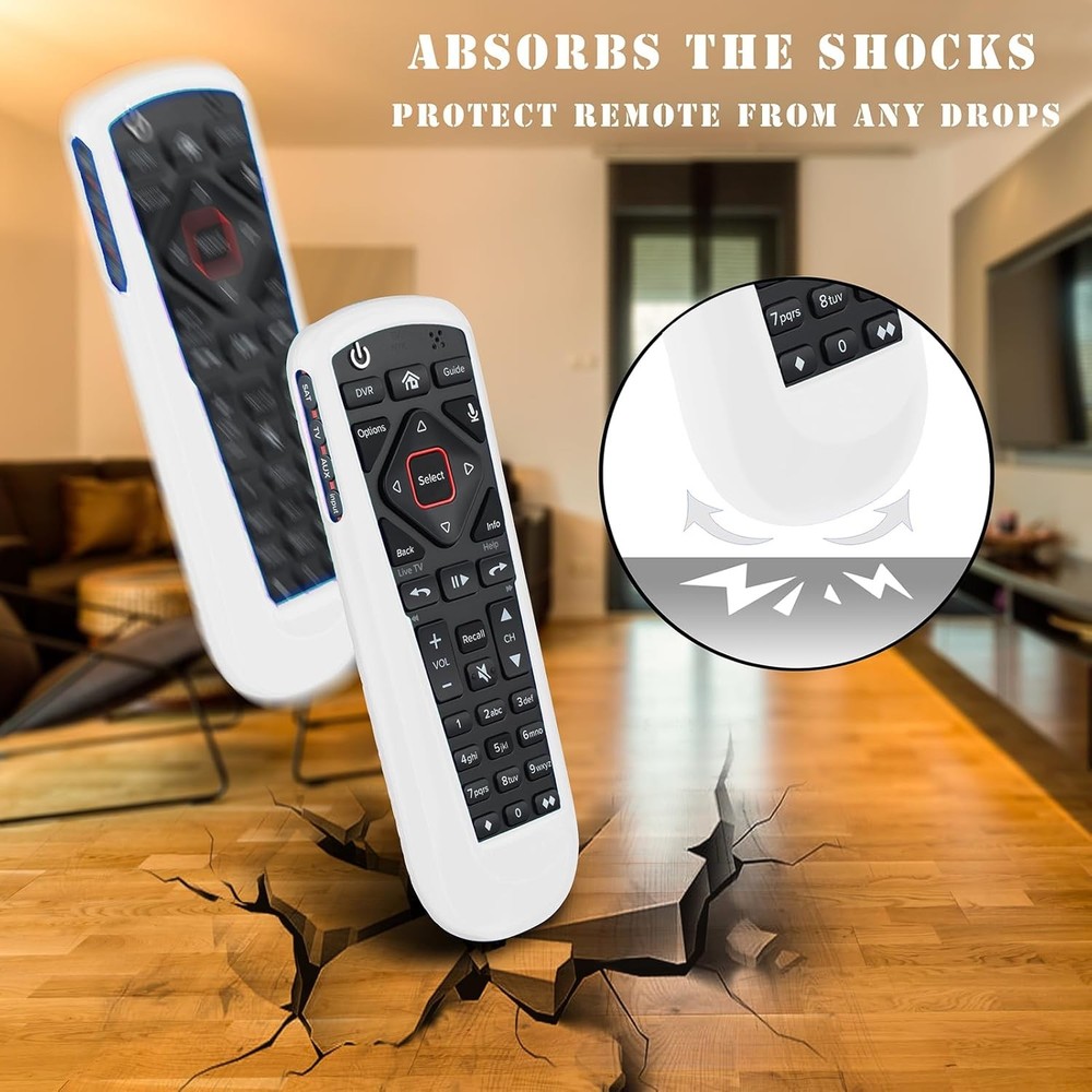 Cover for Dish Network Remote, Case TV Remote Control White
