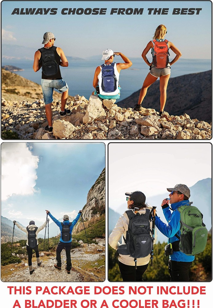 Hiking Daypack 15LLightweight & Durable -Ideal Backpack for Skiing Skating Sn...