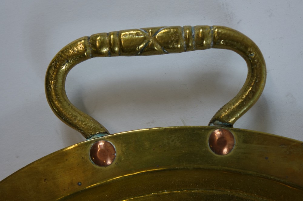 Antique Brass Russian Tray