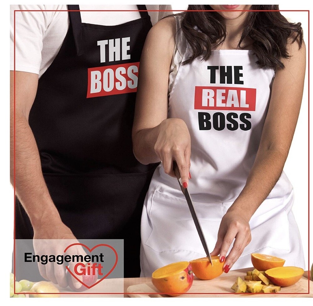 THE BOSS THE REAL BOSS APRONS