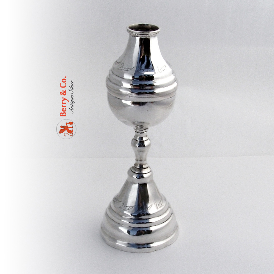 Mate Cup Pedestal Base Spanish Colonial Silver 1750