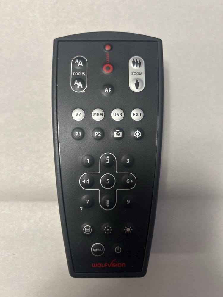 WolfVision Visualizer Remote With Laser for VZ-C12, VZ-C32 WORKS