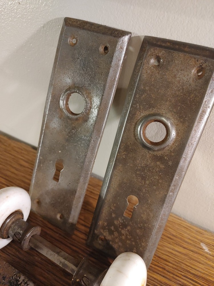 vintage mortise door lock set