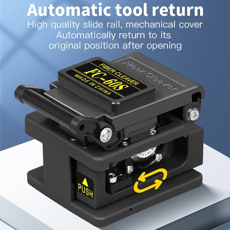 FTTH Automatic Return Fiber Optic Cutter Cold Joint Tool Fiber Optic Cleaver
