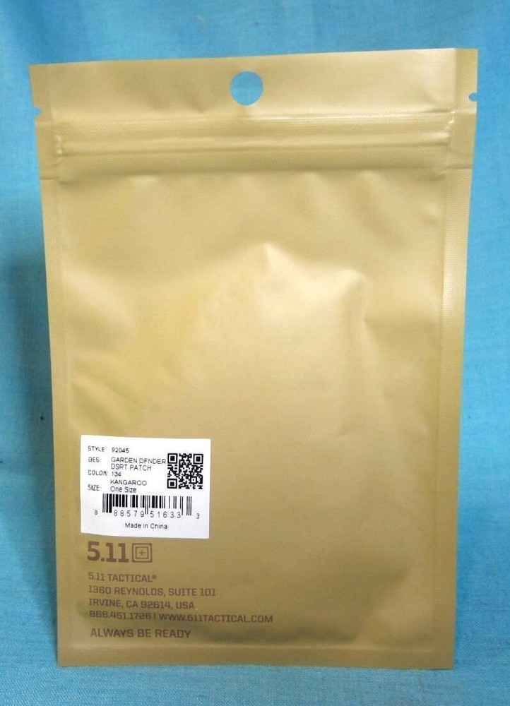 5.11 Tactical Garden Defender Tactical Gnome Dwarf Desert Patch Hook/Loop Back