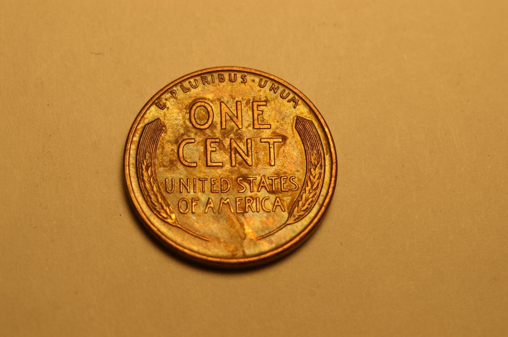 1942 D LINCOLN PENNY NICE TONING