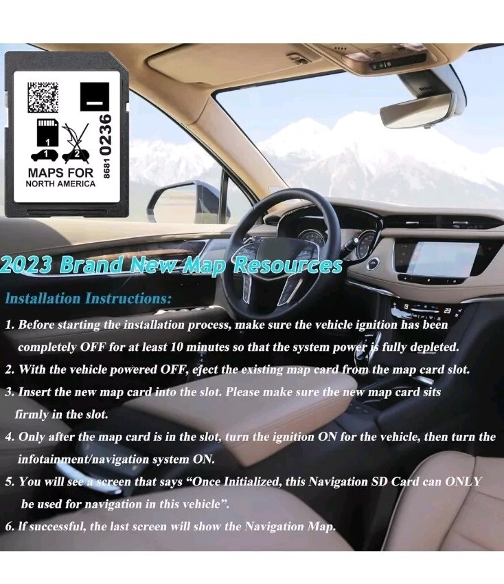 86810236 Latest Version GPS Navigation SD Card Update.