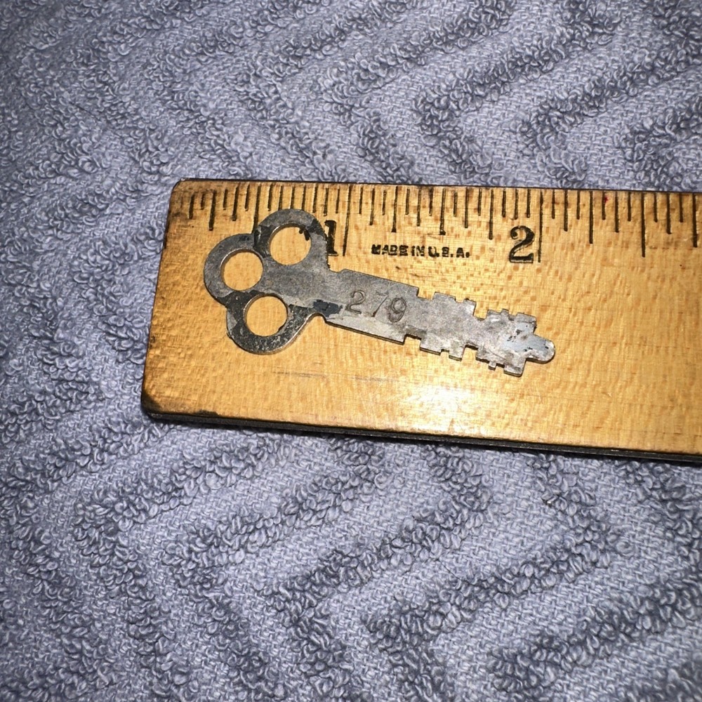 Antique CORBIN Flat Key #279 Clover Leaf Design