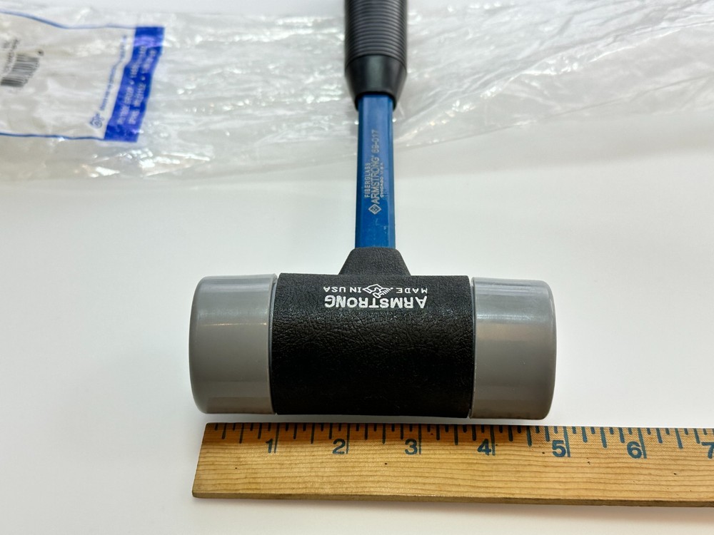 NOS Armstrong Tools USA 2" Soft Face Interchangeable Hammer, Grey Super Soft Tip
