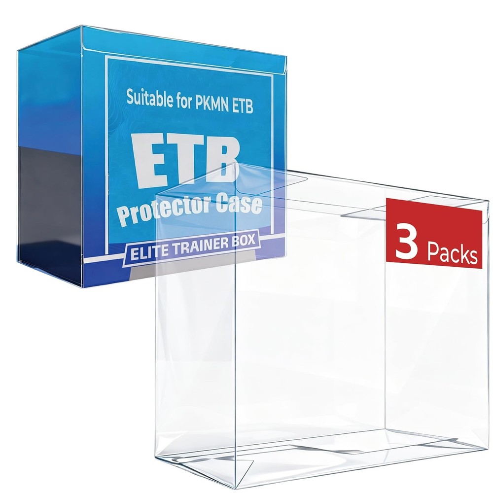 Heetobcos PET Plastic ETB Protector Case - 0.5mm Clear Elite Trainer Box Prot...