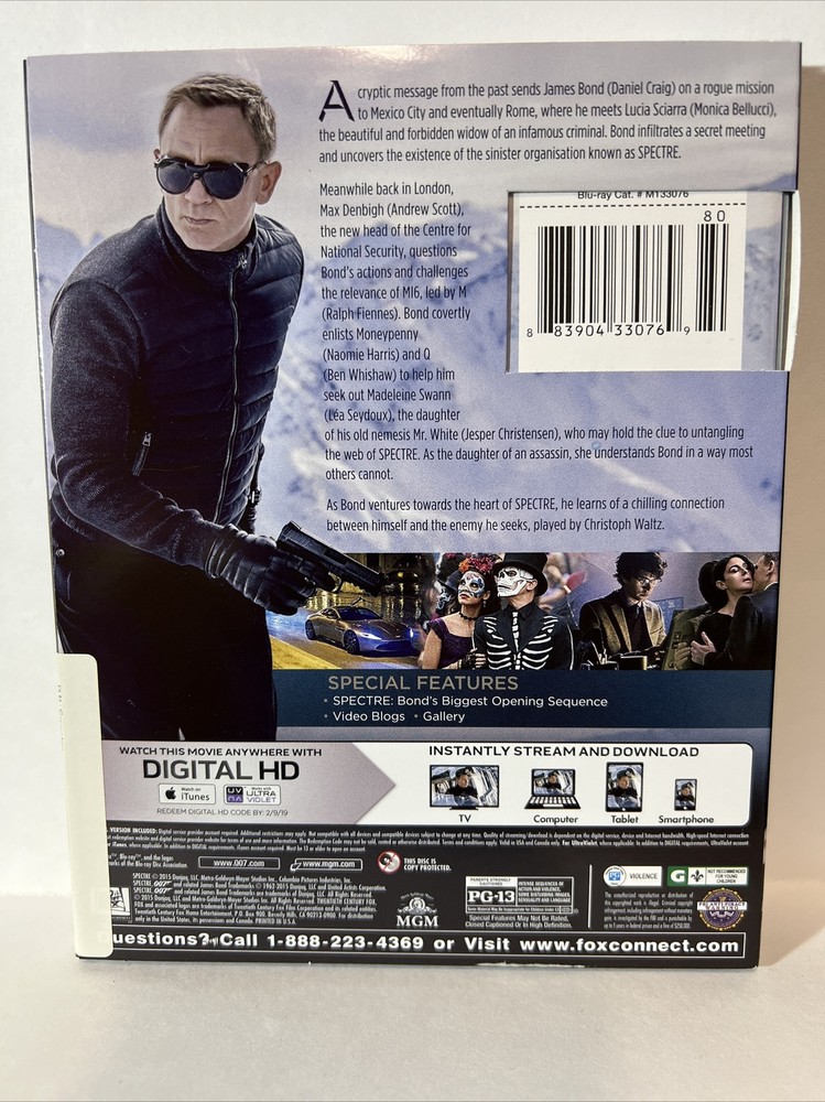 Spectre (Blu-ray, 2015)