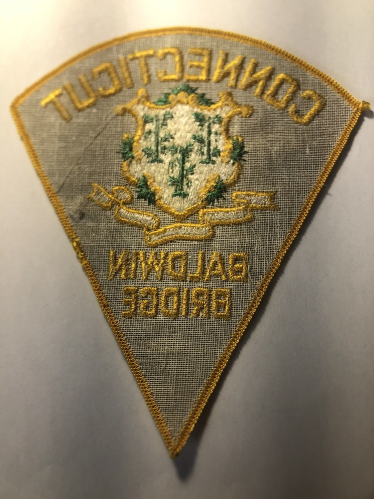 Baldwin Bridge Connecticut Police Patch ~ RARE
