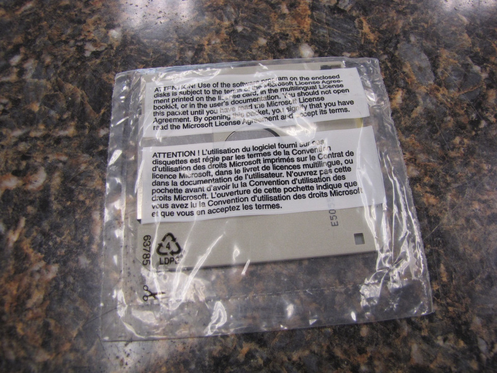 Vintage Microsoft Works Version 4.0 3.5" Disk Only - New Sealed - MC12