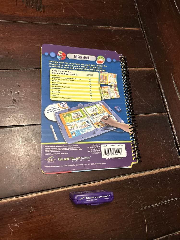 Quantum Pad 3rd Grade Math FUN-damentals Book & Cartridge