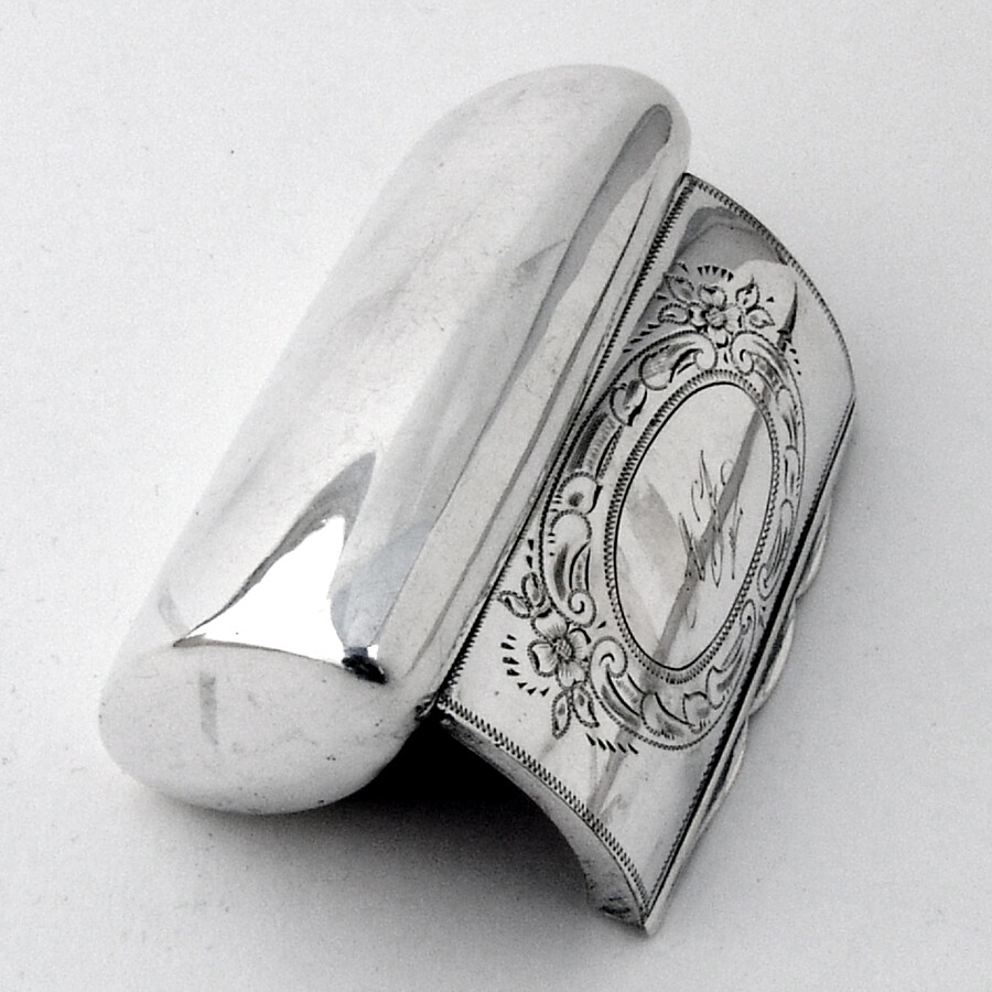 Swedish Snuff Box 830 Silver Mono AJ