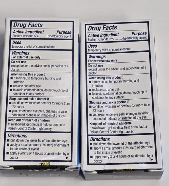 Bausch & Lomb MURO 128 Ointment 5 1/8 Oz Pack of 2