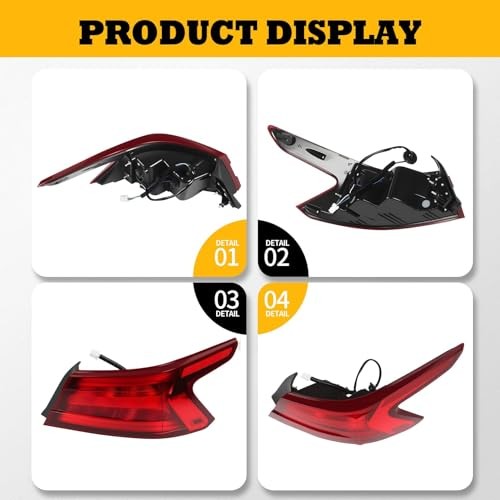 Tail Light Assembly Passenger Side Compatible with Maxima 2016 2017 2018 Right