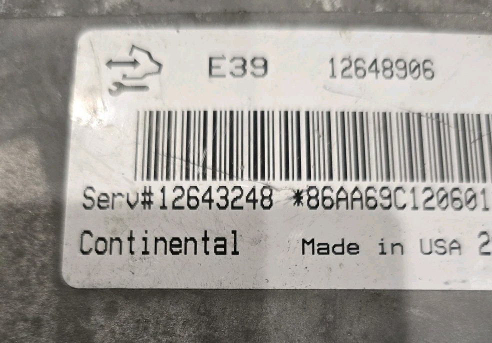 2012 Buick Verano 3.6L Engine Computer ECU ECM PCM Control Module OEM 12648906