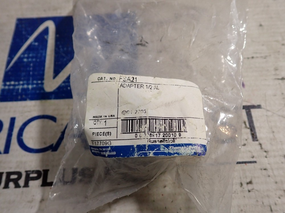 New Surplus Thomas & Betts FSA21 Conduit Adapter