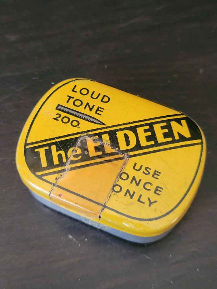 Gramophone phonograph needle tin nadeldose eldeen