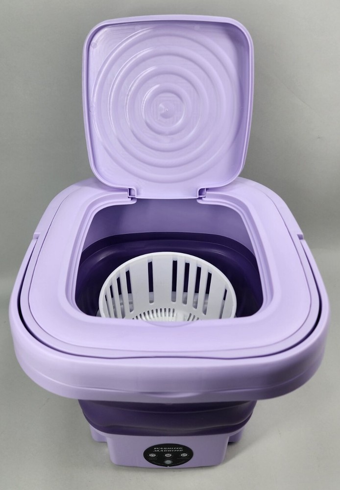 Mini Washing Machine Portable Folding Sterilisation Drying Laundry W Spin &Drain