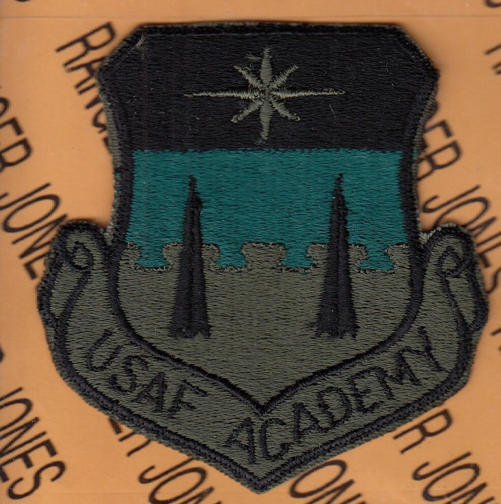 USAF Air Force Academy USAFA OD Green Black BDU ~3" patch c/e