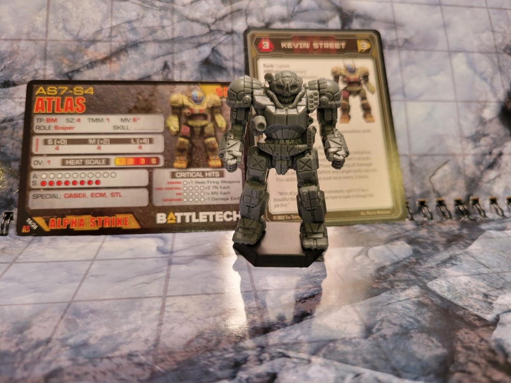 Battletech Atlas Mech + Pilot Cards - Alpha Strike Box Set