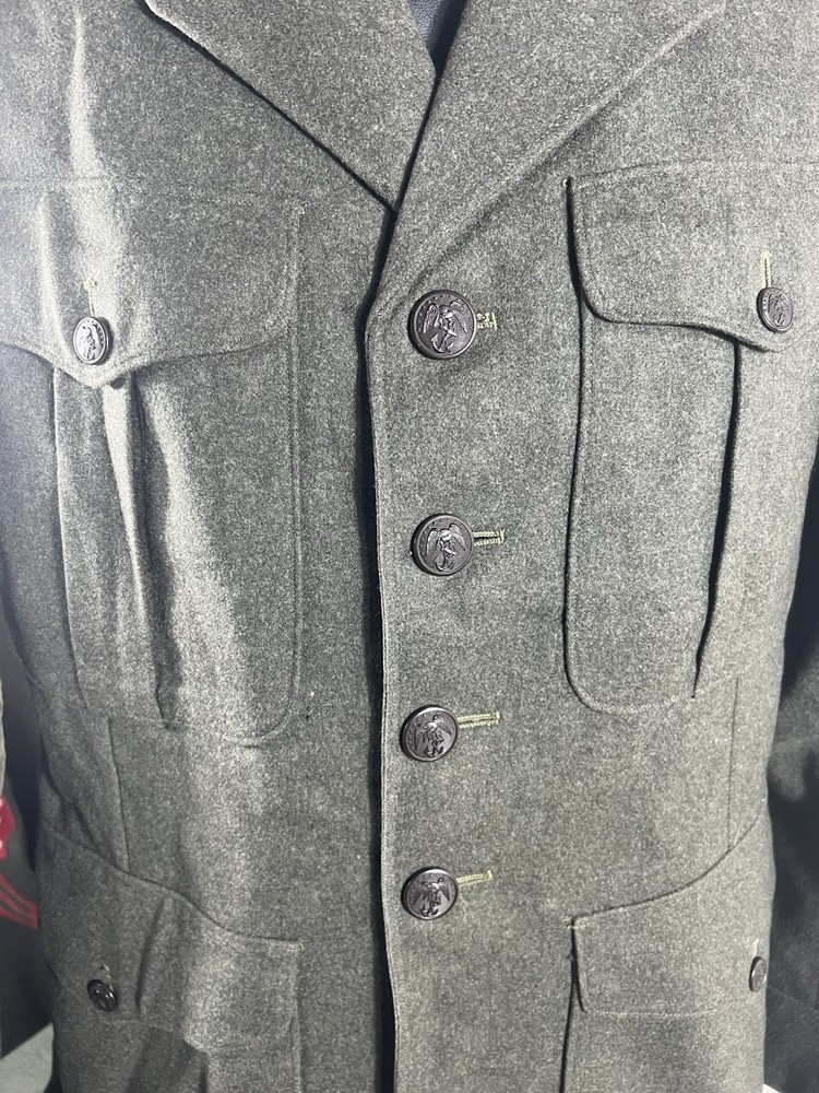 WW2 1943 Dated USMC Service “A” Uniform With Ship Detachment Patch