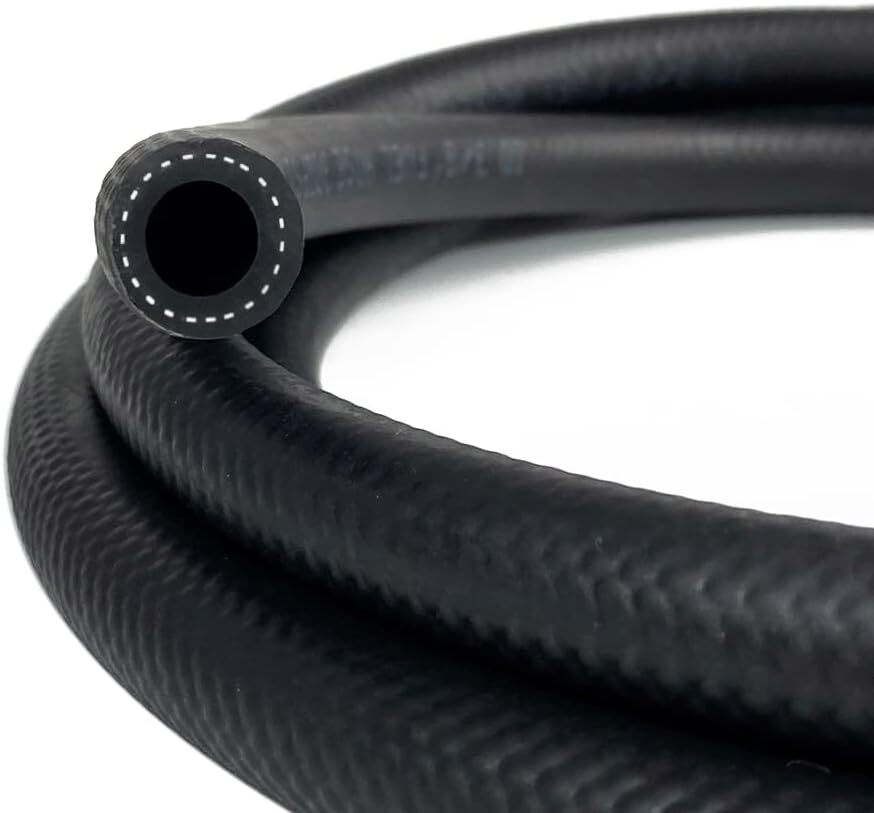 SPELAB 25FT Fuel Hose Line 3/8" ID Push Lock NBR Rubber SAE 30R7 300PSI