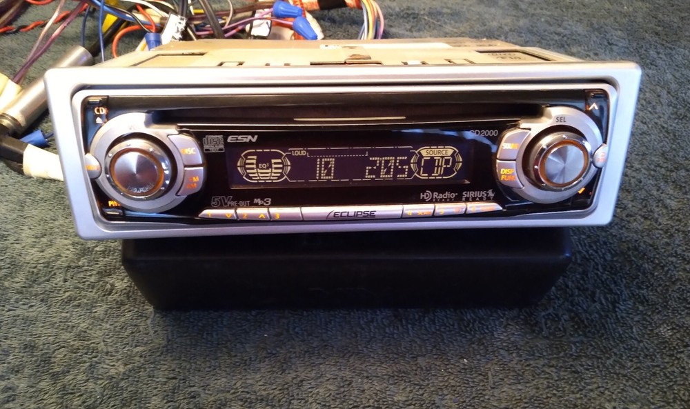 Eclipse CD2000, CD/MP3/Receiver, Sirius Satellite & HD Ready, 5 Volt Preouts
