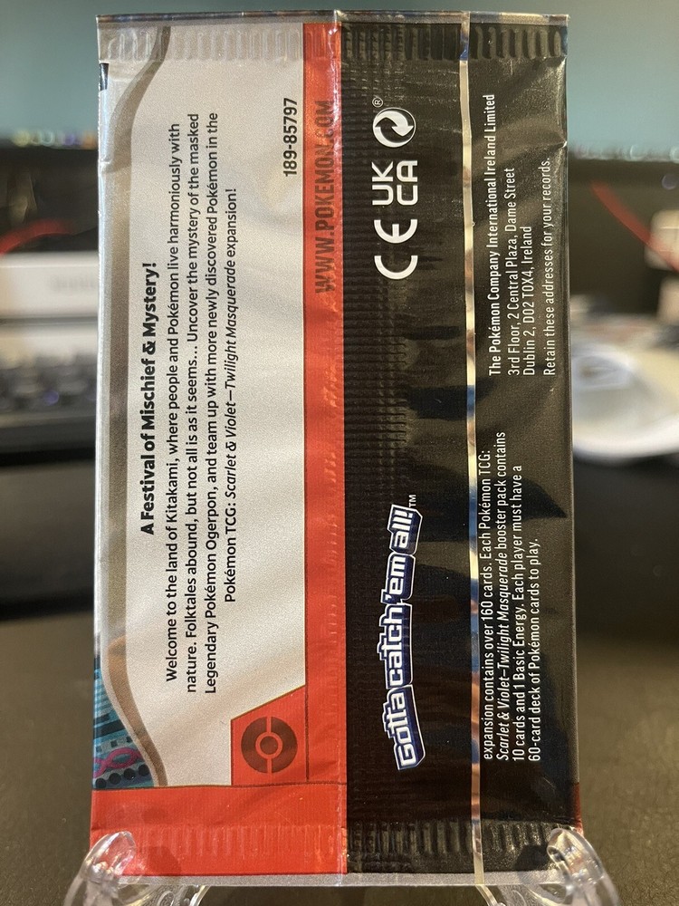 Pokemon Sampling Pack (3 Cards) — Twilight Masquerade Sample - Pokemon Fun Pack
