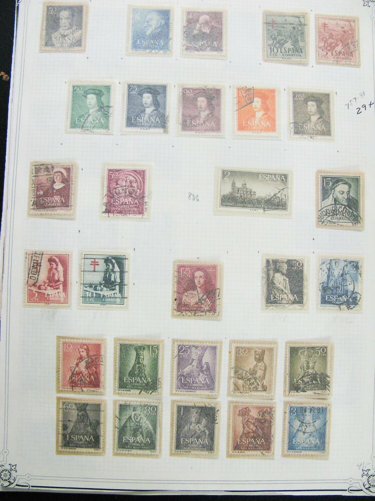 Spain Stamp Collection Mint And Used