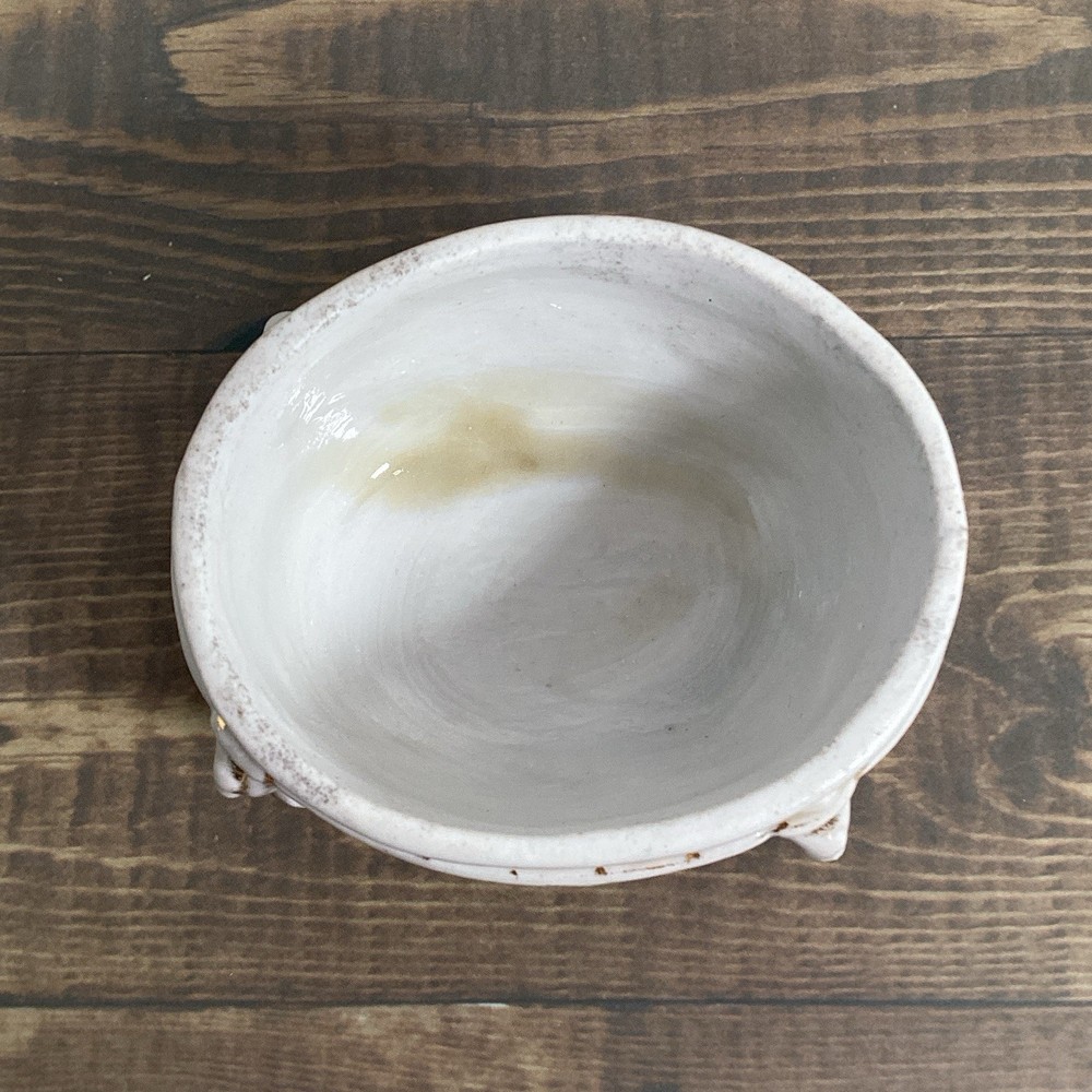 Antique Pair Open Master Salt Cellar, Salt Dip
