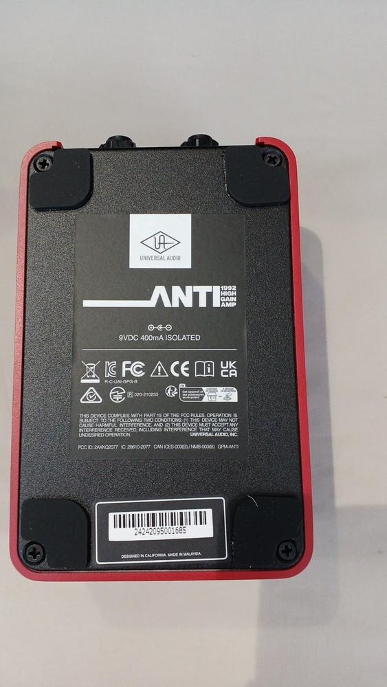 UNIVERSAL AUDIO UAFX ANTI 1992 HIGH GAIN effector