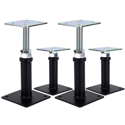 Pack Adjustable Floor Jack Post, 6’’-9’’ Height Range, House Floor Jacks Post 4