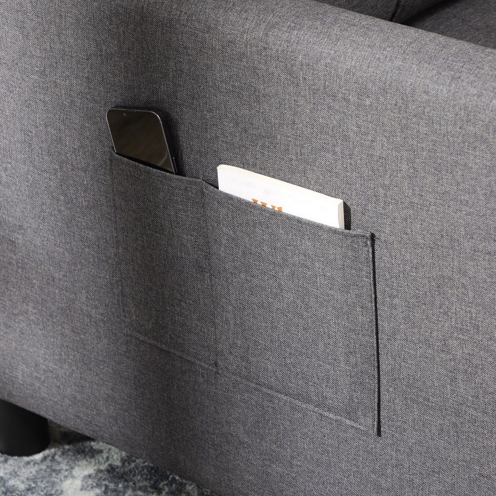 3-in-1 Convertible Chair Multi-Functional Single Sofa Bed Pull Out Sleeper Couch