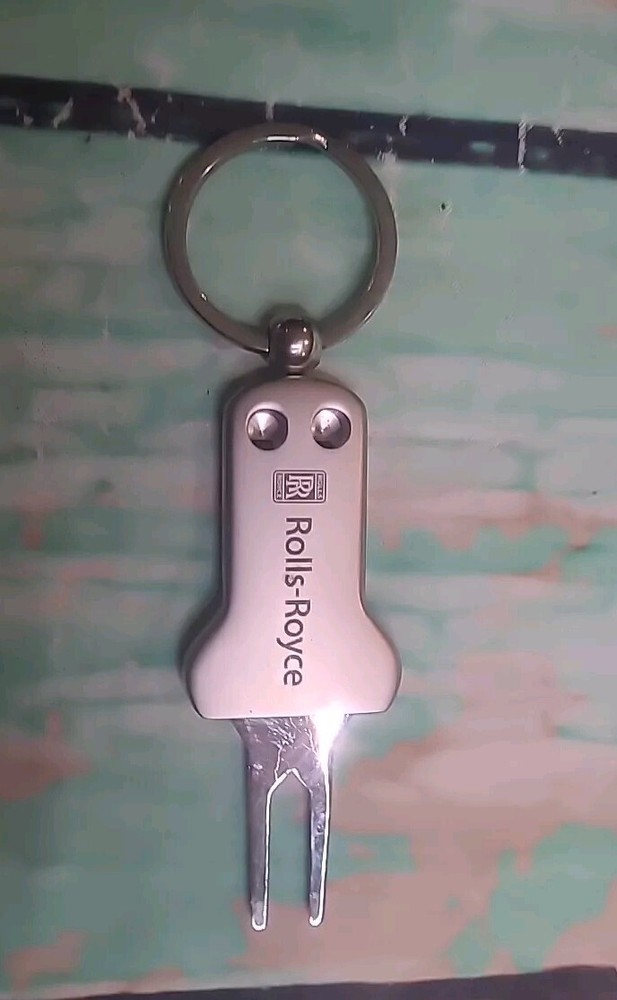 Rolls Royce Golf Ball Marker  Divot Tool Keychain