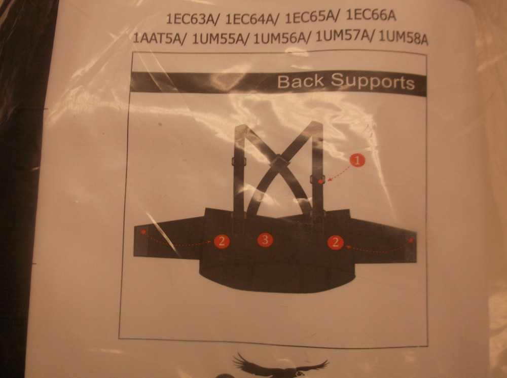New Large Back Support Black