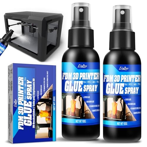 3D Printer Adhesive - 3D Print Glue Spray, Perfect First Layer Adhesion,