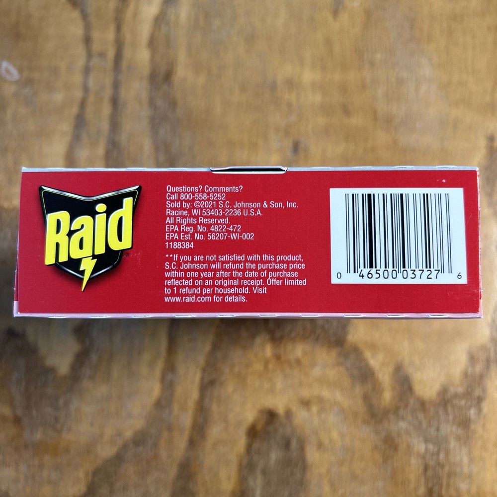 2 Pack - Raid Large Roach Baits Double Control Defense System 8 Baits/Pack